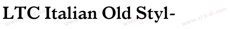 LTC Italian Old Styl字体转换